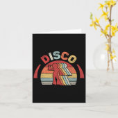  Retro 70s Disco Dancing Kaart (Gele Bloem)