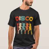 Retro 70s Disco Danser Vintage Design T-shirt (Voorkant)