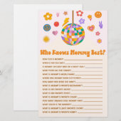 Retro 70's Disco die het Baby shower van mama kent Briefpapier (Voorkant / Achterkant)