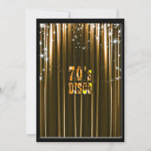 Retro 70's Disco Feest Uitnodiging (Achterkant)