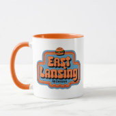 Retro 70s East Lansing Michigan  Koffie Mok (Links)
