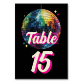 Retro 70's Feest Disco Bal Glans Bruiloft Kaart (Voorkant)
