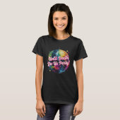 Retro 70's Feest Disco Bal Glans Bruiloft T-shirt (Voorkant volledig)