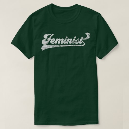 Retro 70s  feministische vrouwenrechten t-shirt (Design voorkant)