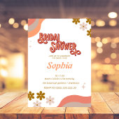 retro 70S floraal VRIJGEZELLENFEEST Kaart