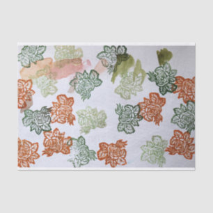 Retro 70s Flowers Tissuepapier