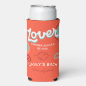 Retro 70s Foam Koelbox Seltzer Blikjeskoeler (Seltzer Voorkant)