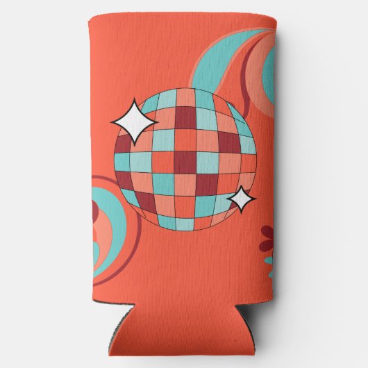 Retro 70s Foam Koelbox Seltzer Blikjeskoeler (Achterkant)