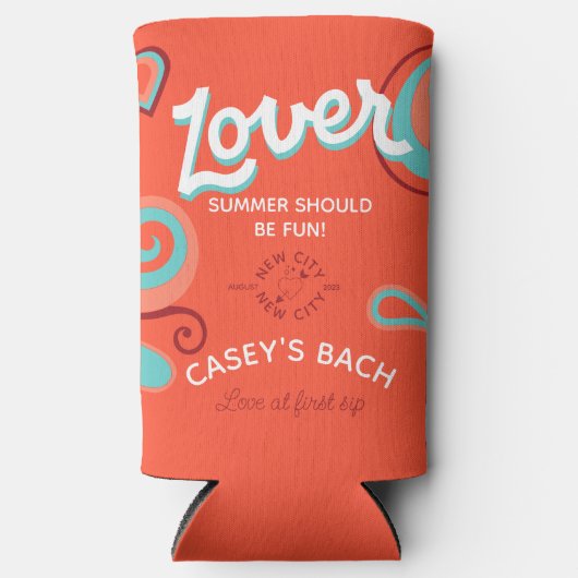 Retro 70s Foam Koelbox Seltzer Blikjeskoeler (Voorkant)