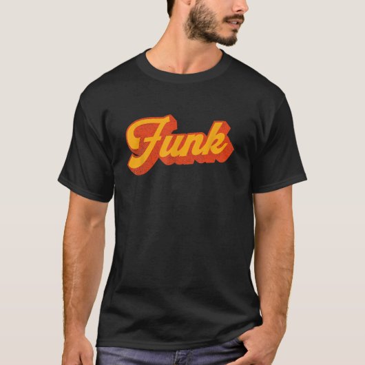 Retro 70s funk muziek t-shirt (Voorkant)