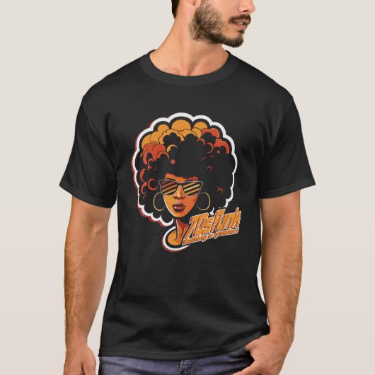 Retro 70s Funk Muziek T Shirt (Voorkant)