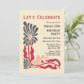 Retro 70s Funky Groovy Psychedelic Flower Verjaard Kaart (Staand voorkant)