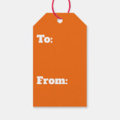 Retro 70s Funky Personnalized Cadeaulabel (Achterkant)