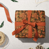 Retro 70's geïnspireerd Floral Wrapping Papier