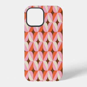Retro 70s geometrisch naadloos patroon. iPhone 12 hoesje
