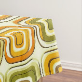 Retro 70s geometrisch patroon in warme tinten tafelkleed (Voorbeeld)