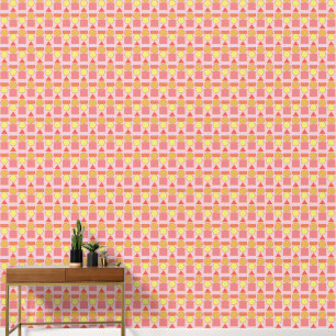 Retro 70s geometrische vormen wallpaper behang