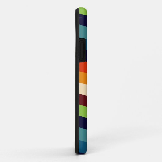 Retro 70s golvende strepen Case-Mate iPhone case (Achterkant/rechts)