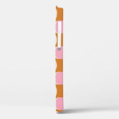 Retro 70s: Goudroze golvend patroon. Case-Mate iPhone Case (Achterkant / Links)