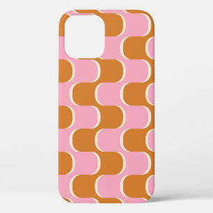 Retro 70s: Goudroze golvend patroon. Case-Mate iPhone Case