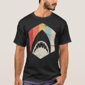 Retro 70s - Great White Shark Icon T-shirt (Voorkant)
