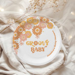 Retro 70s groovy baby shower inapkins papieren bordje<br><div class="desc">Retro 70s groovy baby showers servetten Papieren Borden Matching items zijn beschikbaar.</div>