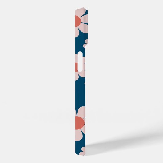 Retro 70s Groovy Daisy Pattern Voeg Naam toe Case-Mate iPhone Case (Achterkant / Rechts)