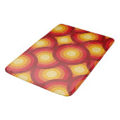 Retro 70s Groovy Geometrische overlappende cirkels Badmat (Gekanteld)