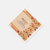 Retro 70s Groovy Hippie Flower 30e verjaardag Servet (Hoek)