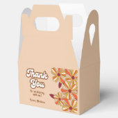 Retro 70s Groovy Hippie Flower Bedankt Bedankdoosjes (Geopend)