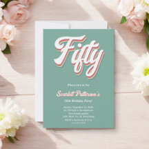  Retro 70s Groovy Trendy 50e Verjaardag