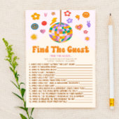 Retro 70's Groovy vindt de game van het gastBaby s Briefpapier