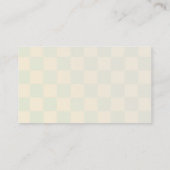 Retro 70's Halloween Baby shower Diaper Raffle Informatiekaartje (Achterkant)