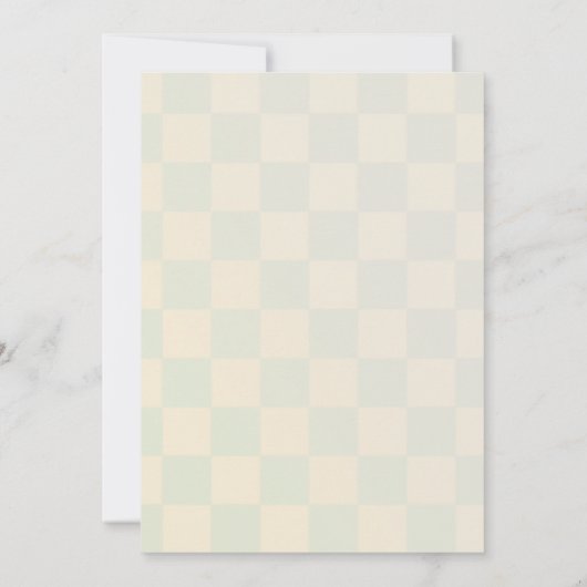 Retro 70's Halloween Baby shower Little Boo Kaart (Achterkant)