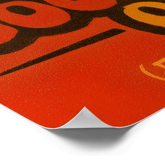 Retro 70s Halloween Witch Poster (Hoek)