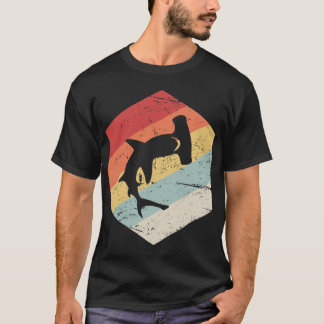 Retro 70s Hamerhaai Icoon vriend vriend T-shirt
