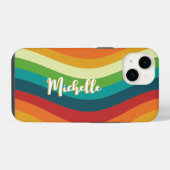 Retro 70s iPhone hoesje (Achterkant horizontaal)