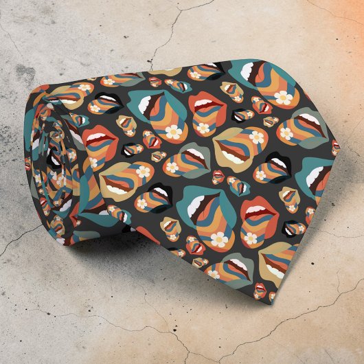 Retro 70s Klassieke Op maat gemaakte stropdas