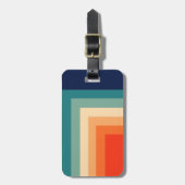 Retro 70s kleurenballet bagagelabel (Voorkant verticaal)