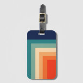 Retro 70s kleurenballet bagagelabel (Voorkant (verticaal))
