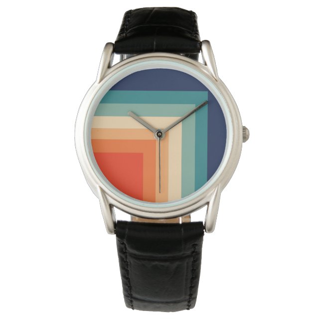 Retro 70s kleurenballet horloge (Voorkant)