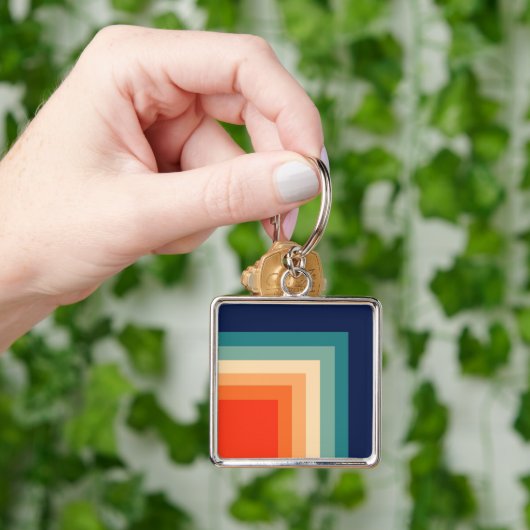 Retro 70s kleurenballet sleutelhanger (Hand)