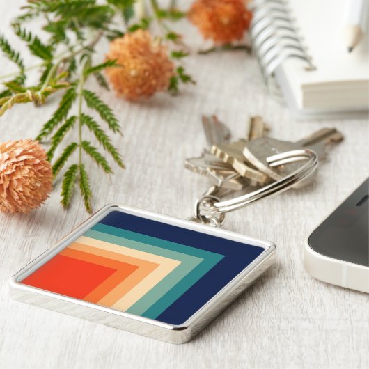 Retro 70s kleurenballet sleutelhanger (Zijkant)