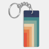 Retro 70s kleurenpalet Afbeelding Sleutelhanger (Voorkant Links)