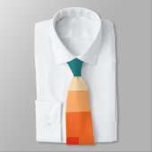 Retro 70s kleurenpalet Afbeelding Stropdas (Gebonden)