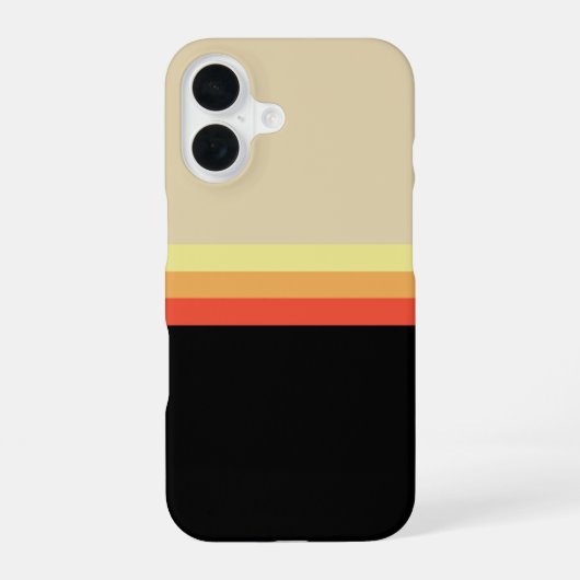 Retro 70s Kleurenpalet iPhone 16 Hoesje (Achterkant)