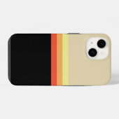 Retro 70s Kleurenpalet iPhone Hoesje (Achterkant horizontaal)