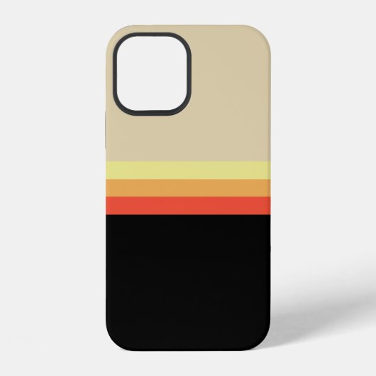 Retro 70s Kleurenpalet iPhone Hoesje (Achterkant)