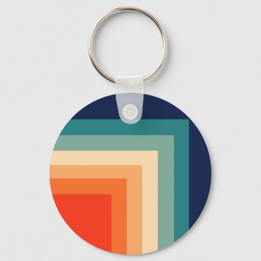 Retro 70s Kleurenpalet Sleutelhanger (Voorkant)