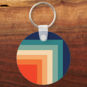 Retro 70s Kleurenpalet Sleutelhanger (Voorkant)